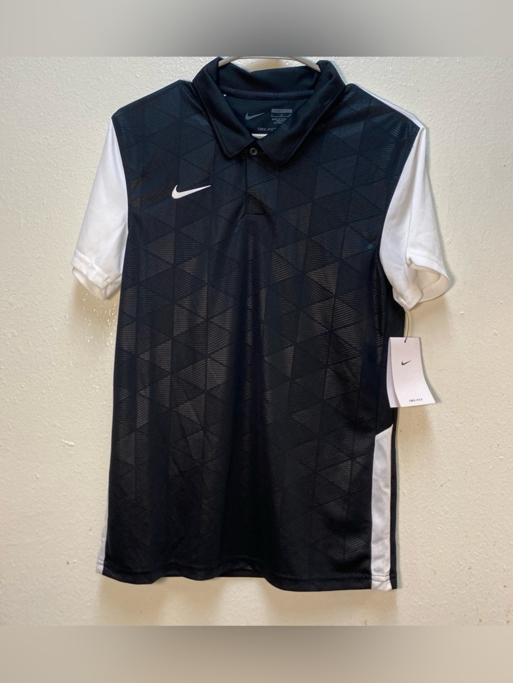 Nike Dri-FIT Academy Soccer Polo Shirt Mens Large Black White NWT CJ5411-010